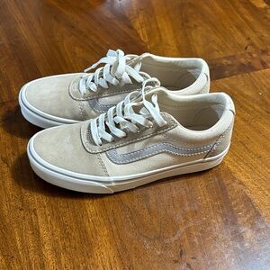 Vans Beige and White Women's Sneakers